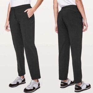 Lululemon On The Move Tech Pant in black Sz 8 , 4-way Stretch 28" NWT $128